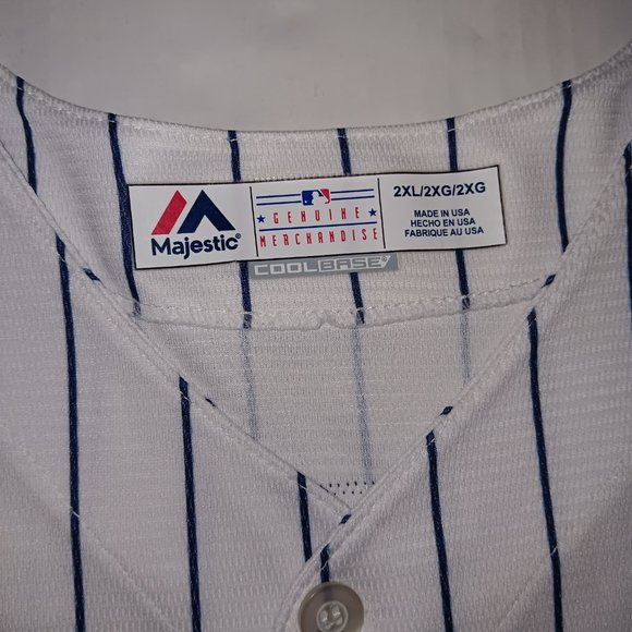 MAJESTIC NEW YORK YANKEES PIN STRIPED SANCHEZ 24 JERSEY - Picture 6 of 10